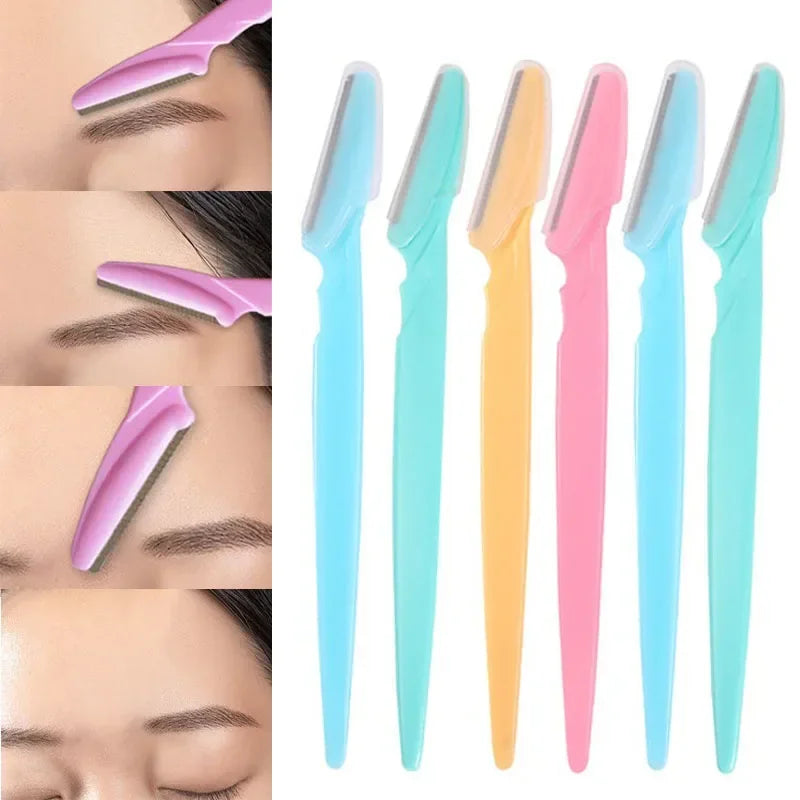 Eyebrow Trimmer Eyebrow Razor Safety Face Shaver Eye Brow Shaper Portable Blades Hair Removal Cutters for Woman Cosmetic Tools Qme