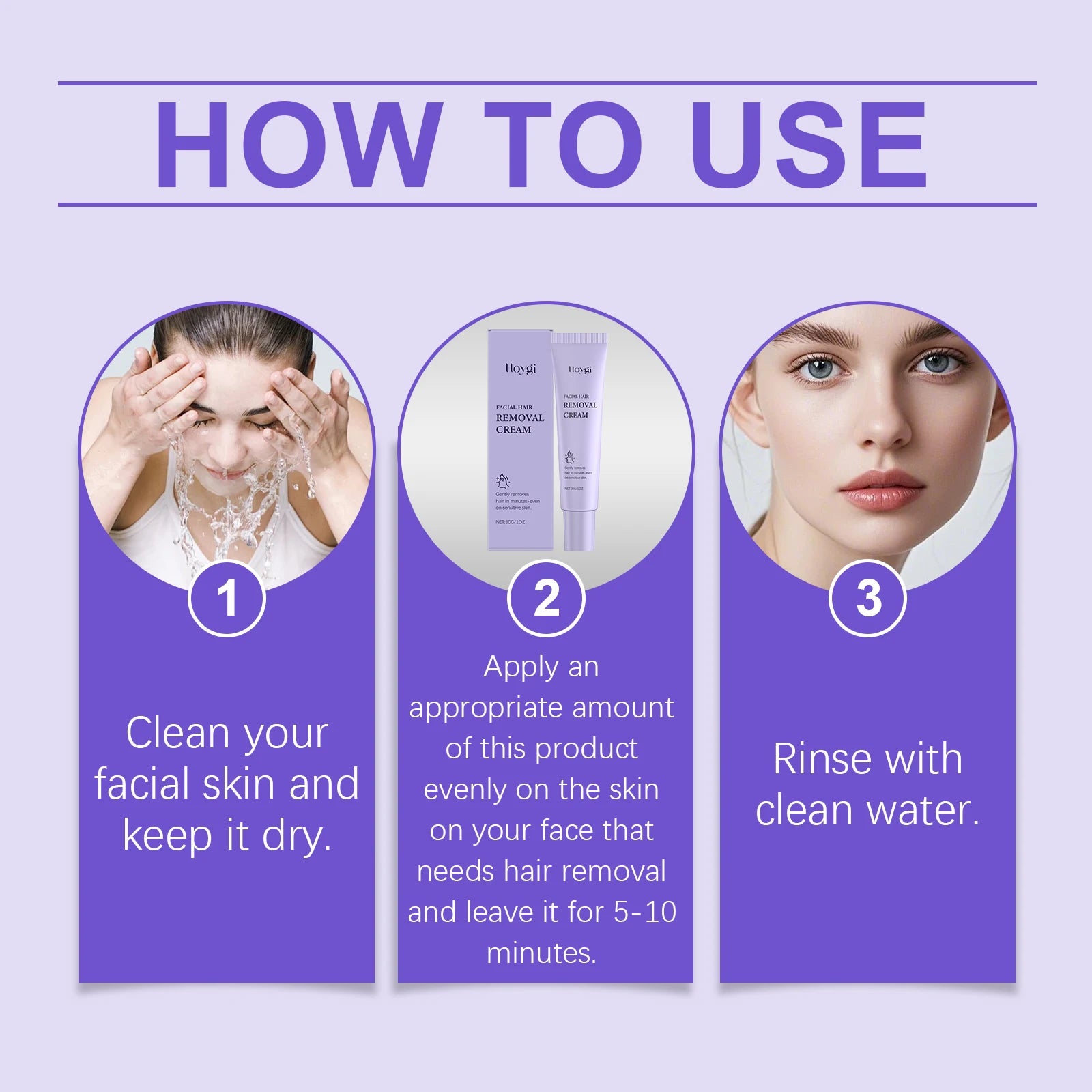 3 Minutes Fast Hair Removal Cream Painless Hair Growth Inhibitor Lip Face Arm Armpit Leg Permanent Depilatory for Men Women Care Qme