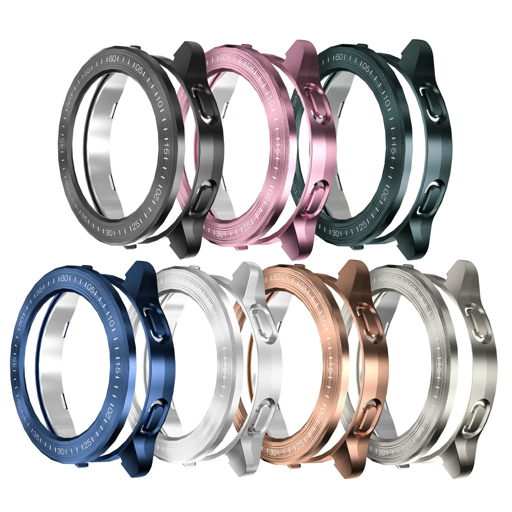 Cover for Xiaomi Mi Watch S3 Case Accessories PC Protector Shell for Mi Watch S3 Electroplated Wire Drawing Hollow Case+bezel Qme