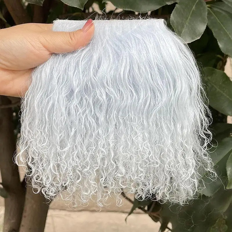 Dolls Accessories Mongolian Fur Sheepskin Wool Extensions Curly Qme A5