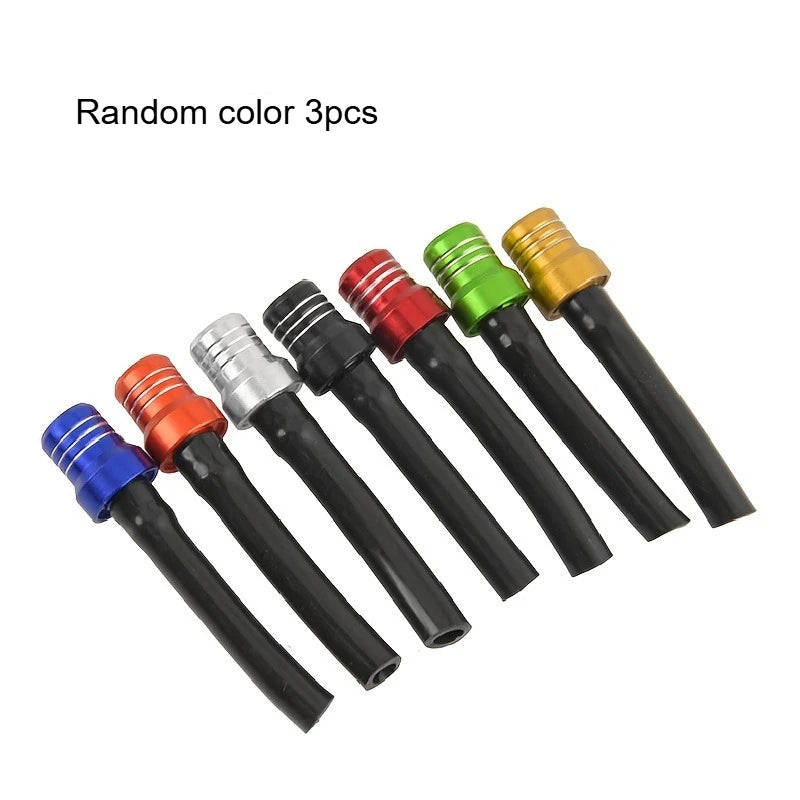 1pc/2Pcs Motorcycle Gas Fuel Cap, Single Way Valves Vent Breather Hoses Tubes Motocross ATV Quad Dirt Pit Bike Scooter Offroad Qme Random color 3pcs