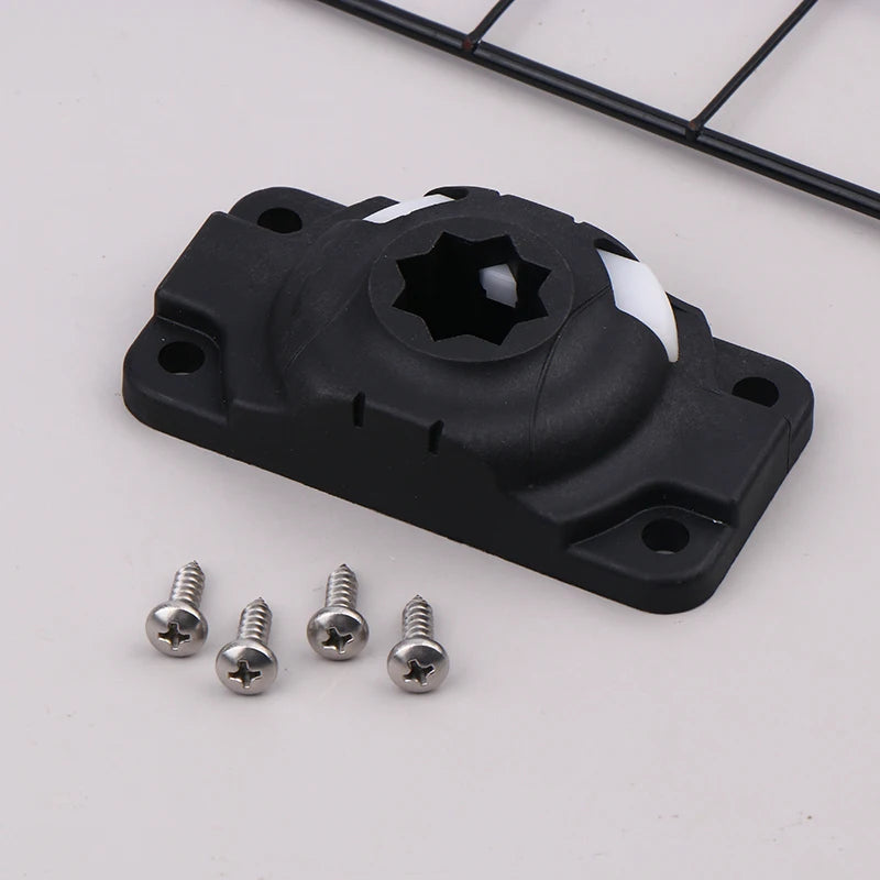 Inflatable Kayak Rod Holder 4 Screws Navigation Mount Base Boat Canoe Qme