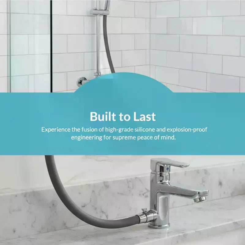 PVC Silicon Shower Hose Flexible Super Durable Suitable For Hot And Cold Water Use And Corrosion-Resistant Steel Cap Connector Qme