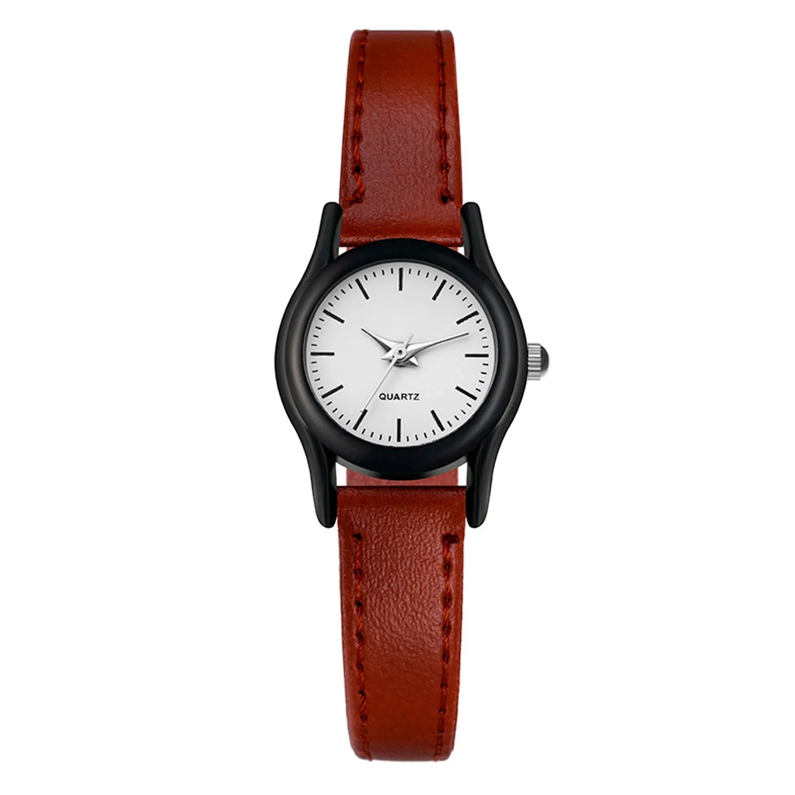 Unisex Lovers Fashion Business Formal Place And Daily Life Design Hand Watch Simple High End Stainless Steel Leather Watch Qme B