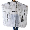 Creative Barber Hairdresser Aprons Haircut Capes Barbershop Qme Black