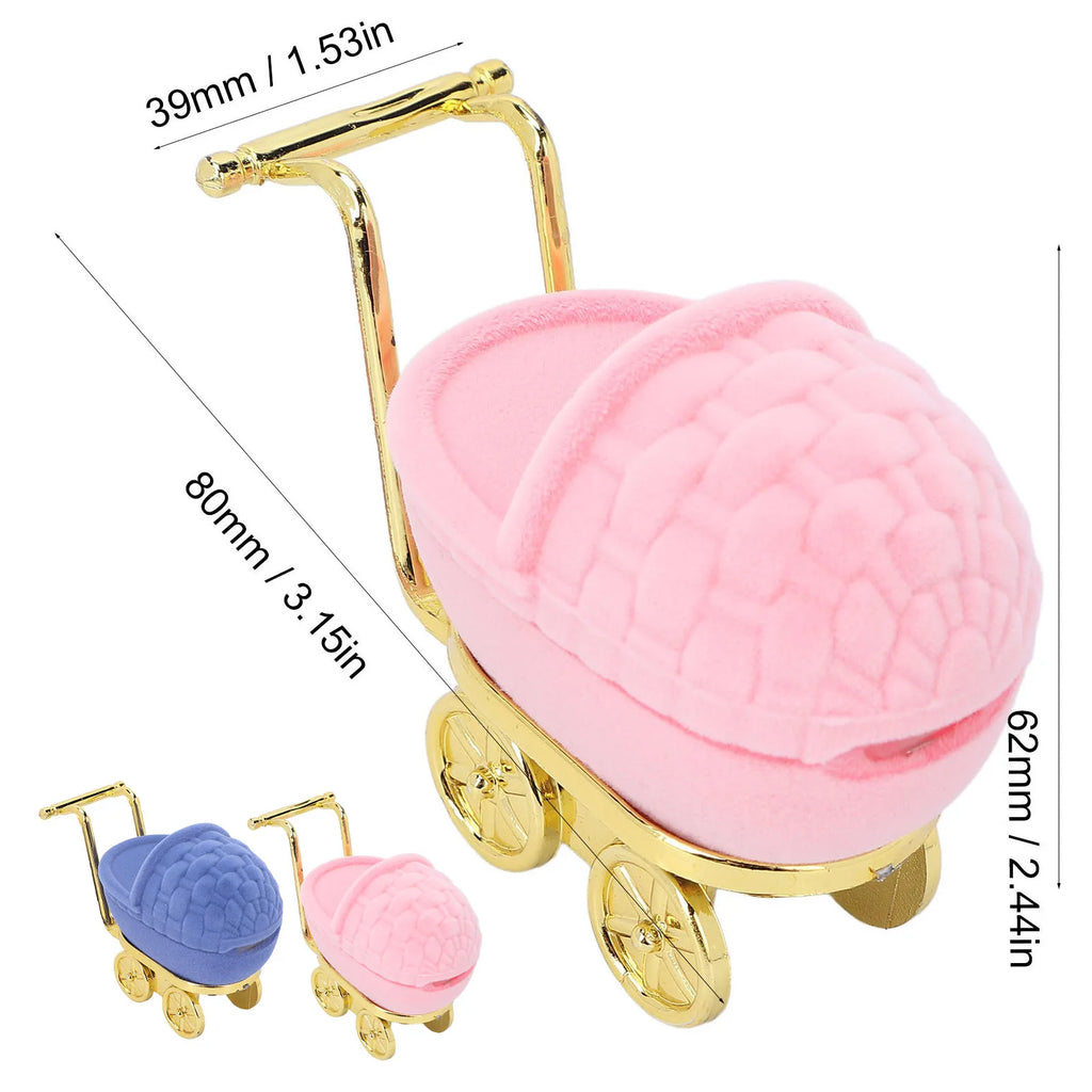 Baby Carriage Jewelry Box Personalized Jewelry Gift Organizer Earrings Necklace Packaging Case Ring Case Qme