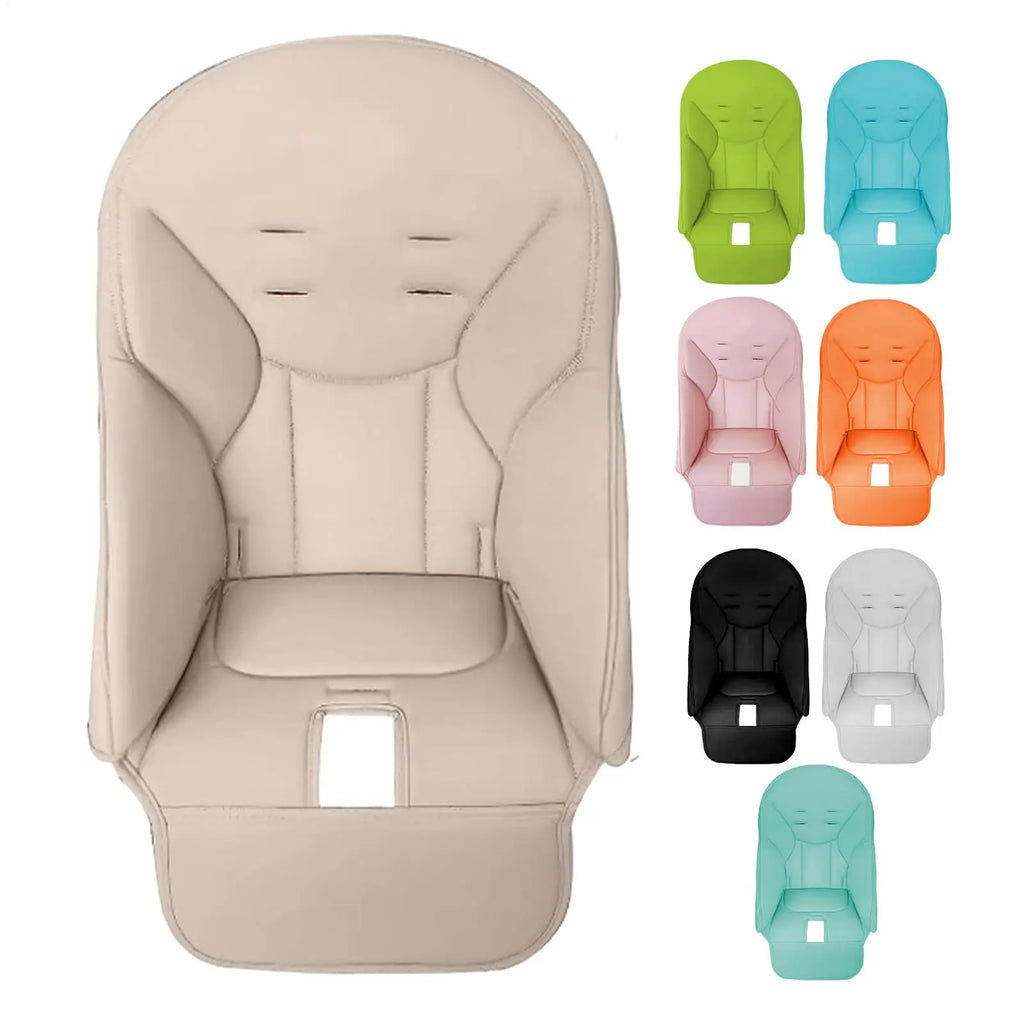 Kids Chair Cushion Comfortable PU Leather Padding Cover Feeding Seat Qme