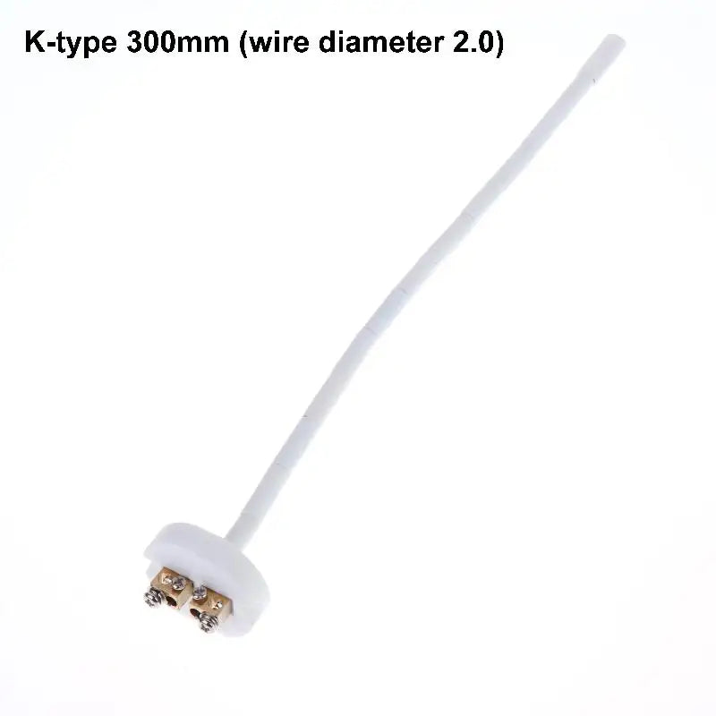 WRN-010 K Type Thermocouple Sensor 0-1300°C High Temperature Ceramic Core Thermostat Probe for Furnace Resistance Kiln Qme B2