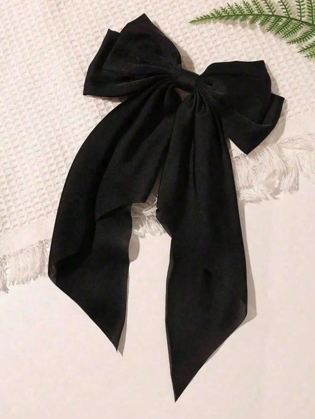 1 Black Hairpin Leopard Print Combination Girls Bow Hair Clips Qme
