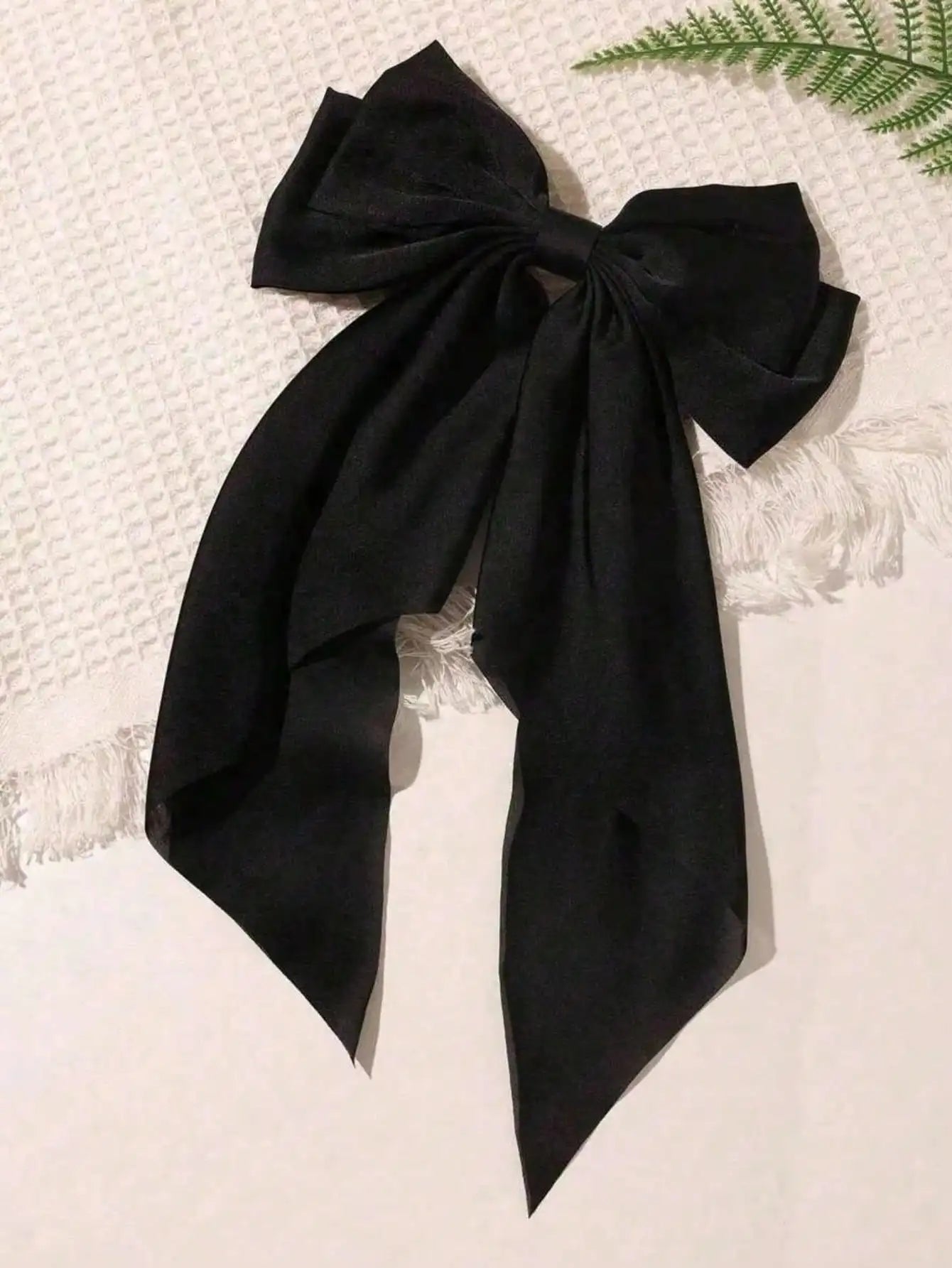 1 Black Hairpin Leopard Print Combination Girls Bow Hair Clips Qme