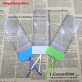 Portable Hand Held Ruler Magnifier Bar Measuring Scale Acrylic Qme 1 PC Random Color
