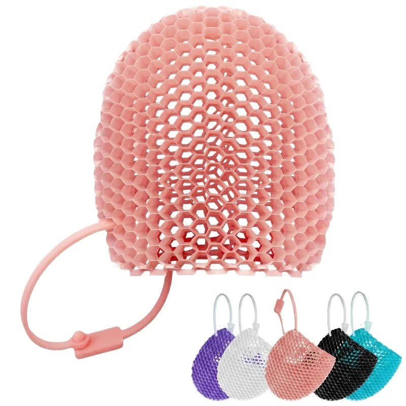 Honeycomb Exfoliating Shower Finger Caps Body Scrub Cleansing Bath Qme