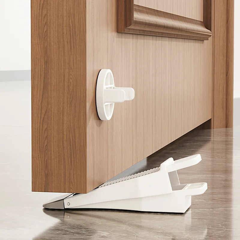 Adjustable Height Door Stopper Wedge Non-slip Rubber Home Office Qme