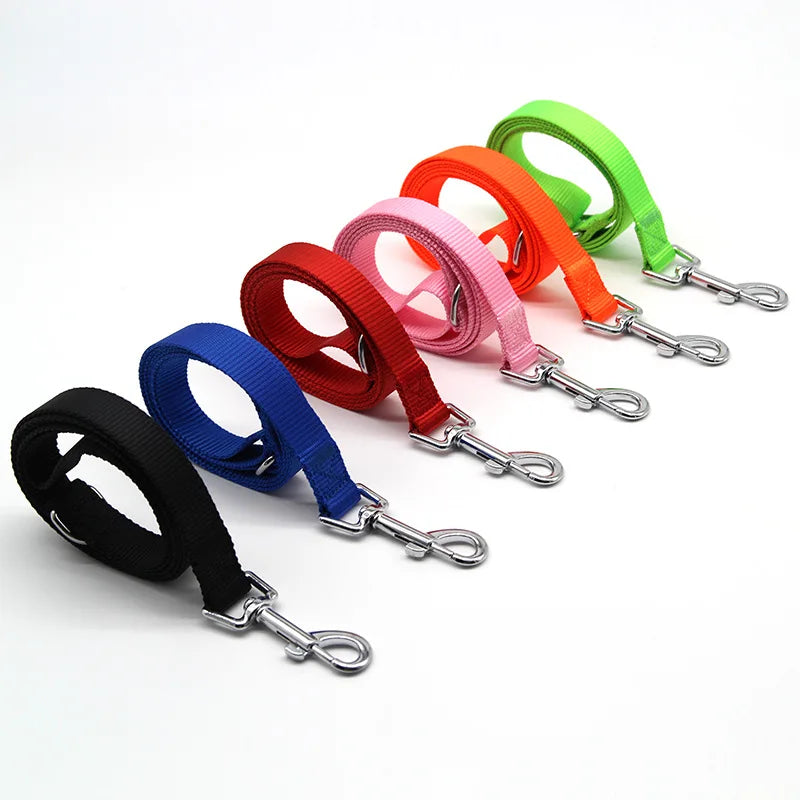 A Nylon Long Dog Training Leash 120CM Traction Rope Lanyard Versatile Pet Walking Lead for Small to Large Dogs Qme