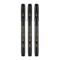 3 Pcs/Set Glitter Chinese Calligraphy Brushes - Black Ink 3 Sizes For Calligraphy Hand Lettering Illustration Qme mix set