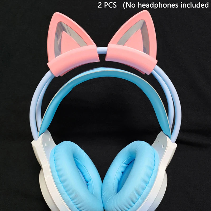 Cat Ear Earphone Gaming Headsets Attachment Stereo Headset Decoration Qme A3