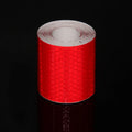 1/3M Reflective Car Stickers Waterproof Self-Adhesive Safety Warning Tape Strong Adhesive Reflectors Conspicuity Strip for Truck Qme Red 1M 1mm