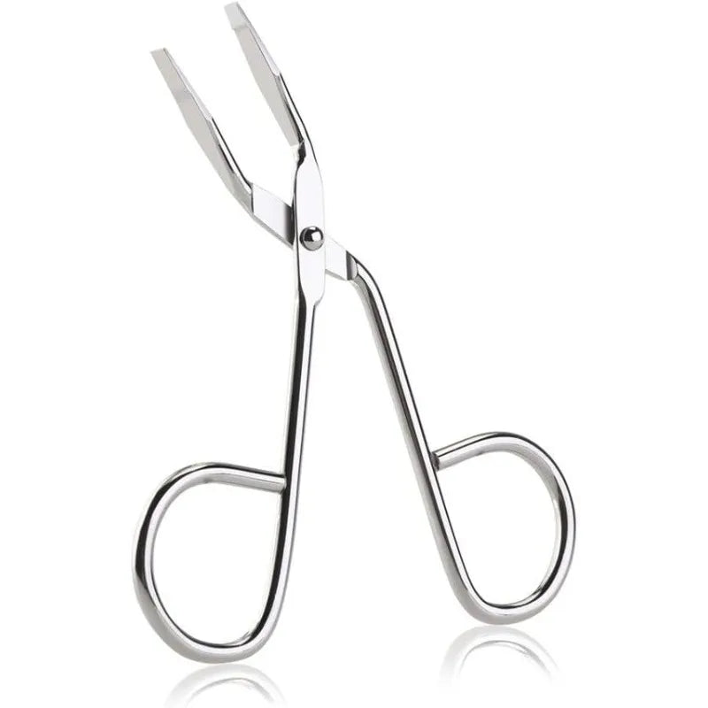Stainless Steel Eyebrow Scissors,Elbow Pliers Clip Scissors,Flat Tip Tweezers Hair Plucker Hair Removal, Shave and Hair Removal Qme