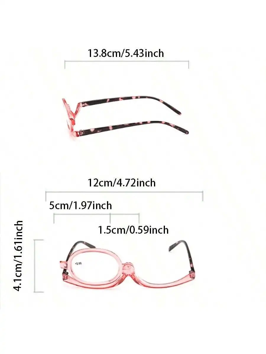 Magnifying Makeup Glasses Women's Providing Options Single 180 Degree Qme