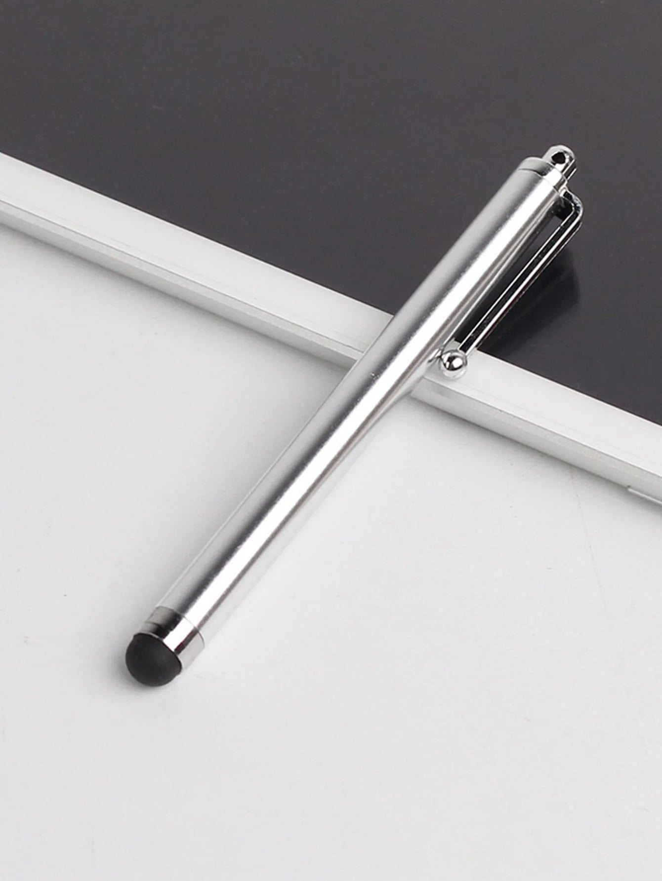 Capacitive Pen Metal Touch Handwriting Screen Universal Mobile Phones Qme WHITE