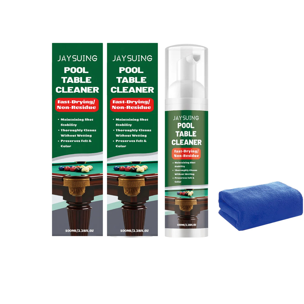 Pool Table Cleaner Removing Stubborn Stains Keep Table Smoothing Improve Ball Speed Fast-Drying Non-residue Felt Cleaning Spray Qme 2 x 100ML Boxed