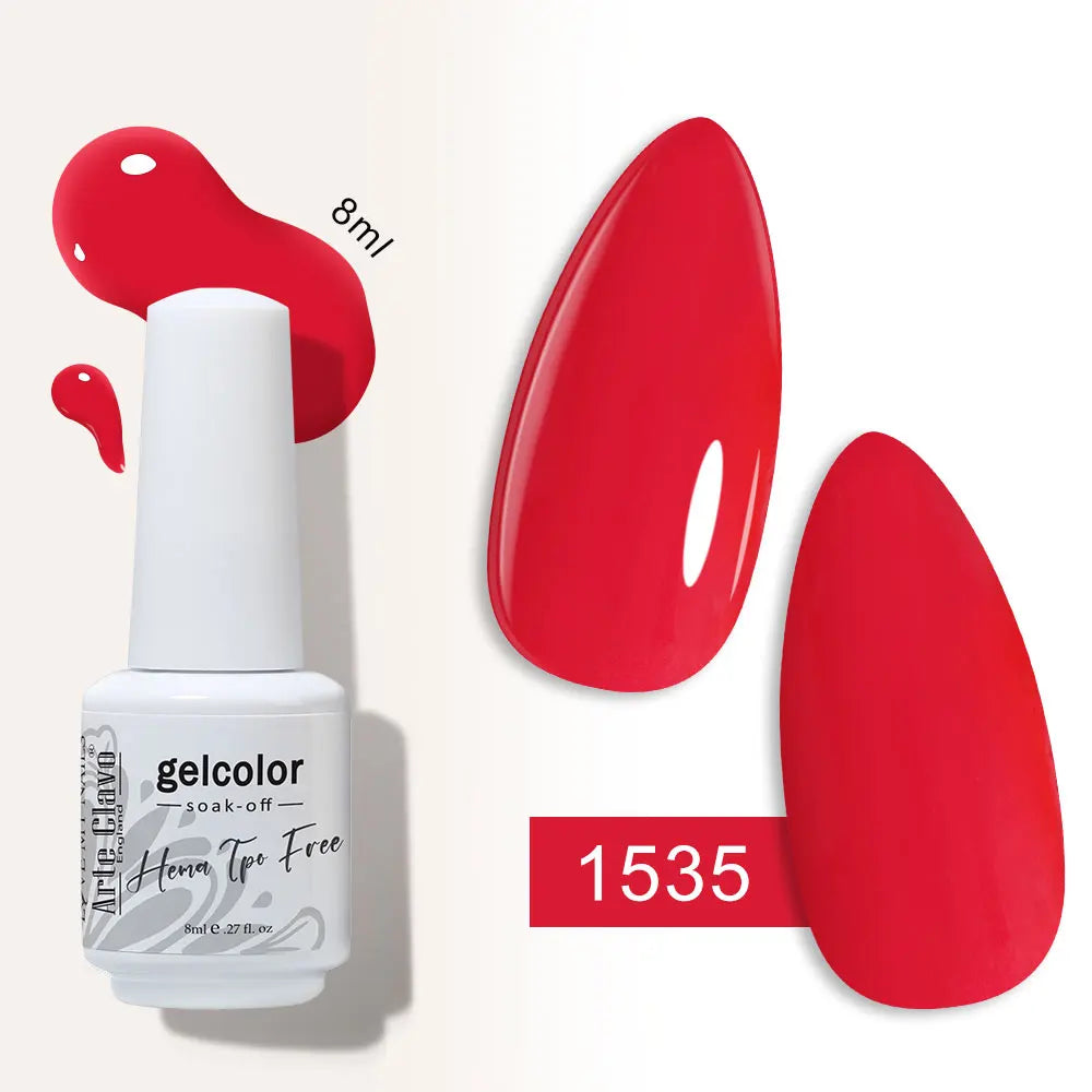 Arte Clavo Semi-permanent Gel Nail Varnish 180 Colors Semipermanent Qme 1535
