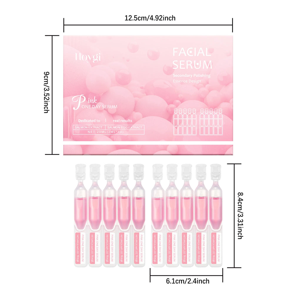 Firming Hydrating Ampoule Firming Smoothing Facial Skin Oil Control & Pore Refining Skin Rejuvenation Essence for All Skin Types Qme