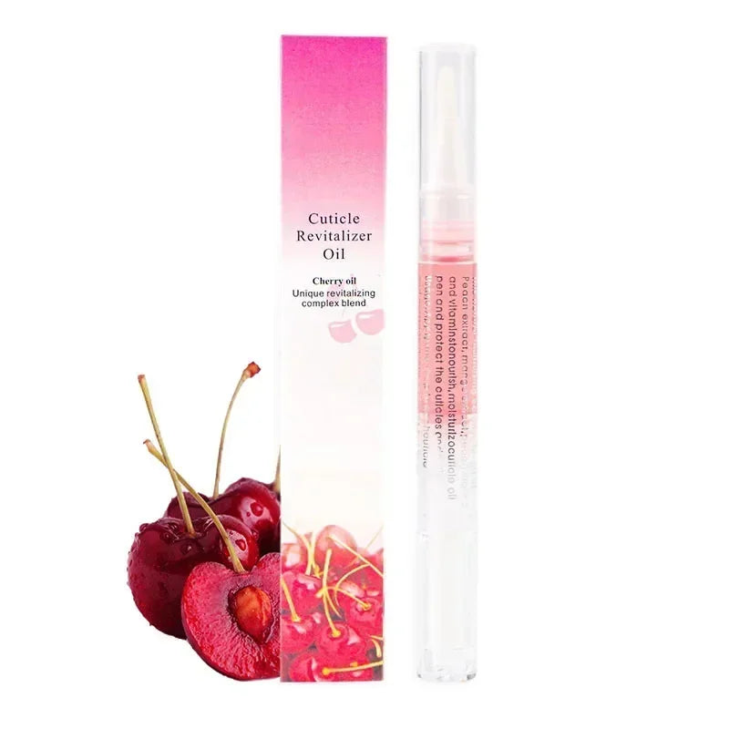 Nail Nutrition Oil Pen Prevent Agnail Nail Polish Anti-barb Nail Edge Oil Nail Treatment Cuticle Revitalizer Oil Nail Care Tools Qme Cherry-1Pc