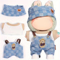 Suitable for a 3-piece set of 17cm Lububu doll clothes, fashionable and cute doll clothing accessories (without dolls) Qme SKY BLUE