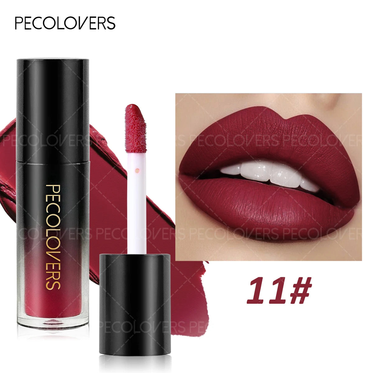 Multiple Colors Matte Velvet Lip Gloss Waterproof Long-lasting Qme 11