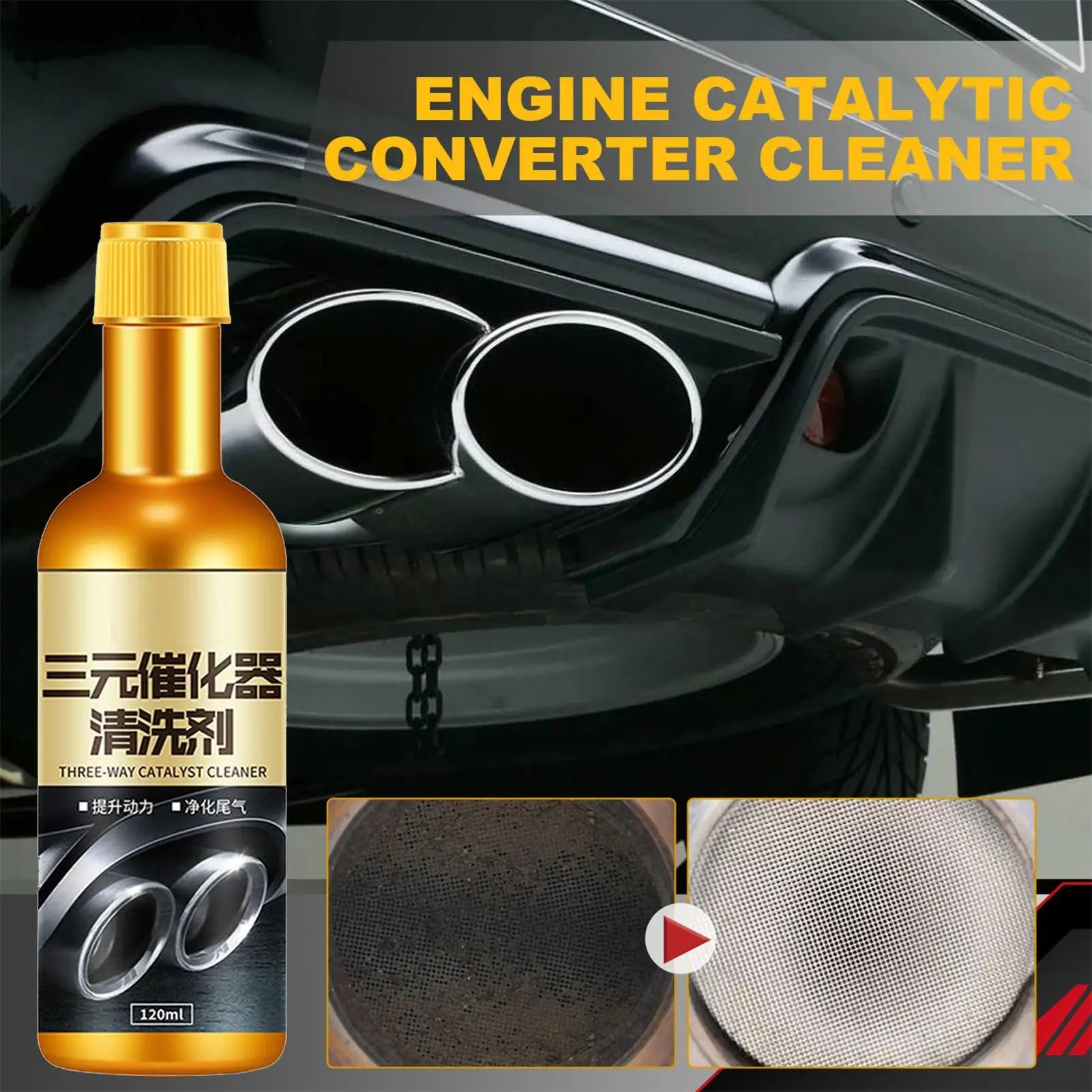 1PC 120ML Catalytic Converter Catalytic Cleaning Agent Car Catalyst Converter Automotive Parts Accessories Catalytic Converter Qme