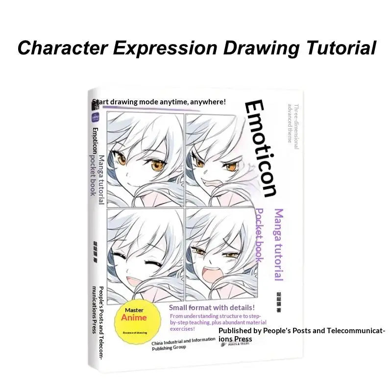Manga Drawing Tutorial Pocket Book Step Guide Portable Anime Qme A1