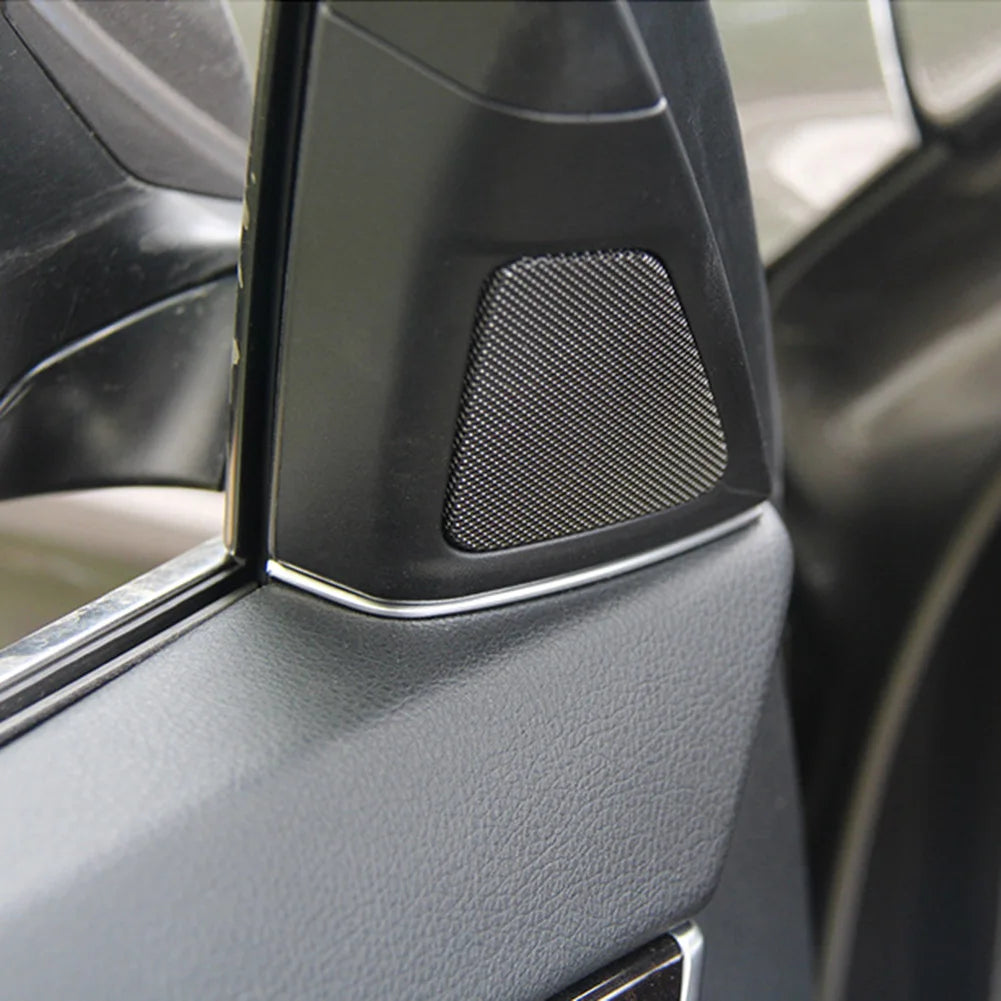 2pcs Front Door Speaker Cover Creative Speakers Decorative Slit Strip for BMW 5 Series F10 Interior Modification Qme