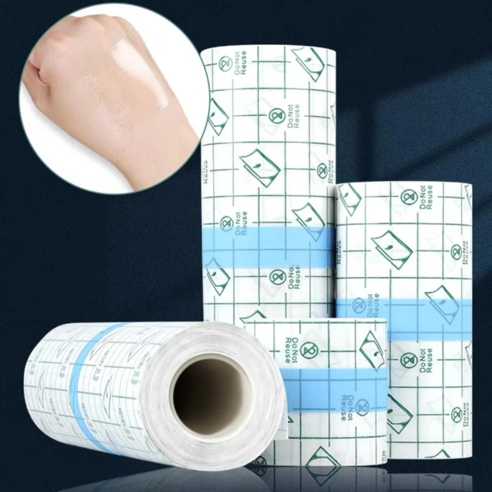 ROKYO Professional 5M Protective PU Healing Film Tattoo Bandage For Aftercare Transparent Skin Repair Wrap Roll Waterproof Qme