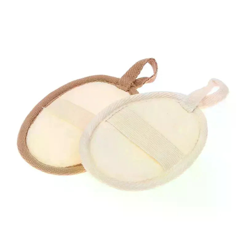 Natural Loofah Body Scrubber Soft Exfoliating Sponge Shower Brush Cleaner Pad Body Skin Care Tool Bath Exfoliator Shower Puff Qme