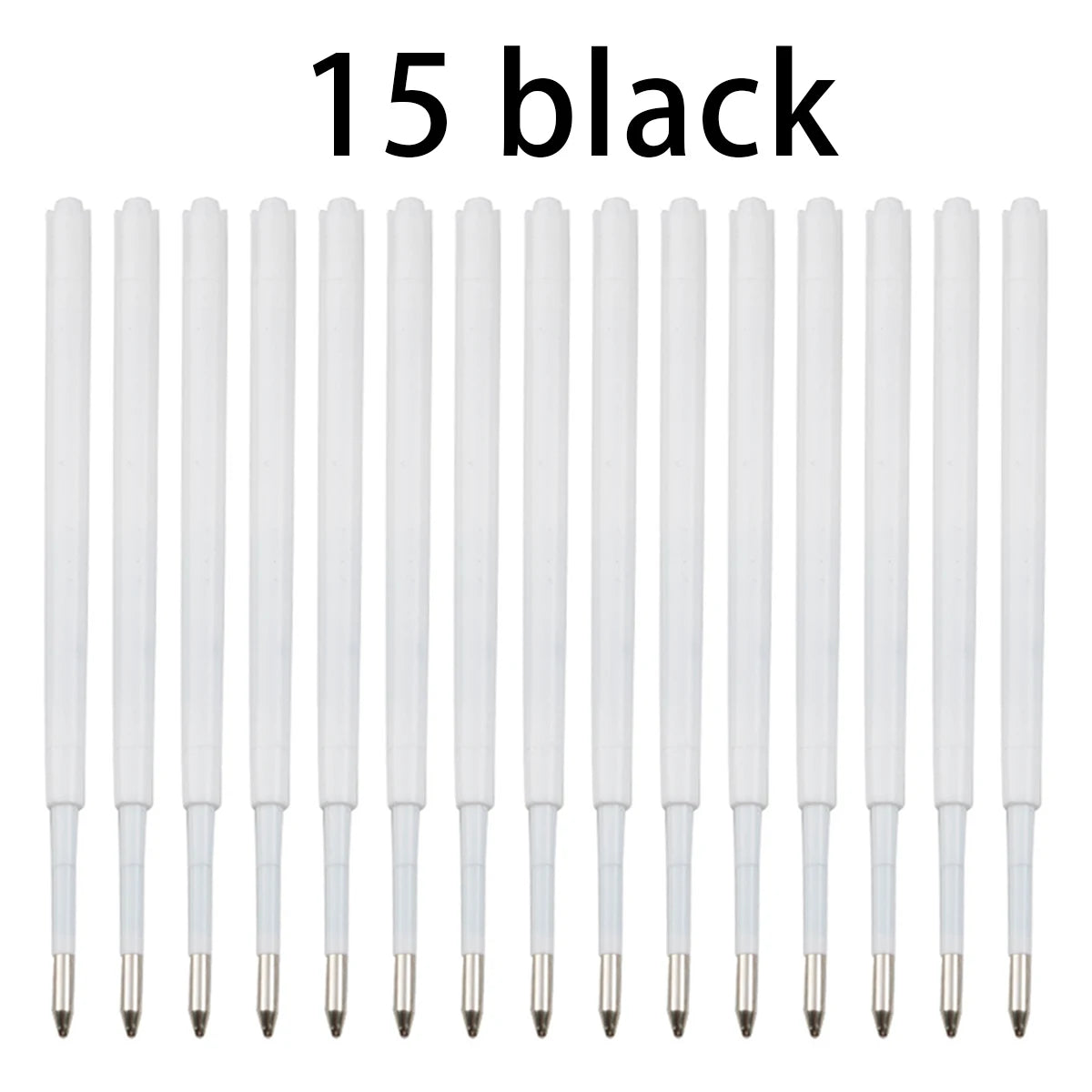 10-20pcs 0.7MM Ballpoint Pen Plastic G2 Refills Blue/Black Ink for Pens Writting Parts Office Stationery Qme 15 black