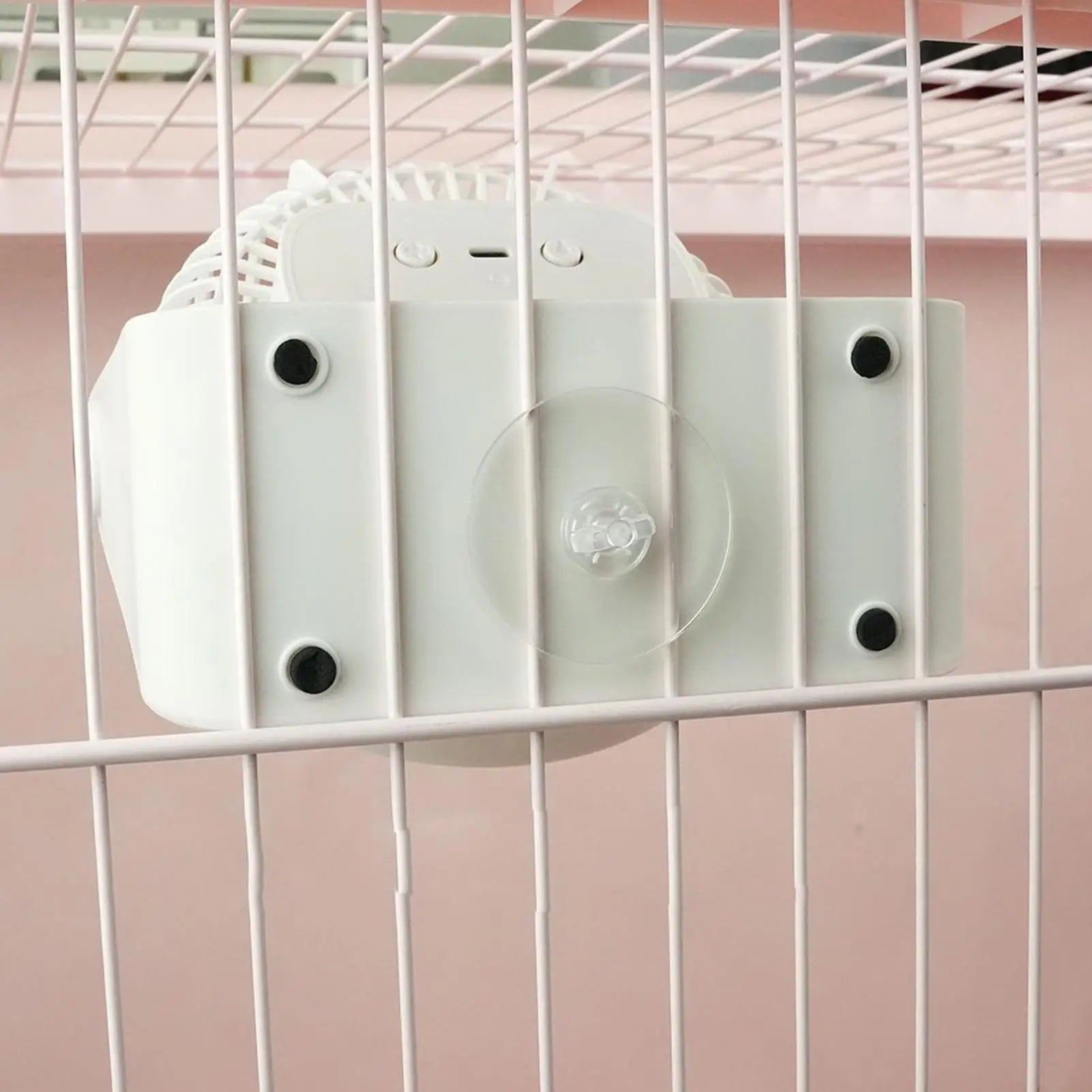 Bunny Cooling Fan Portable No-Drill USB Rechargeable Hamster Summer Cooling Fan for Gerbil Chinchilla Ferret Summer Home Qme