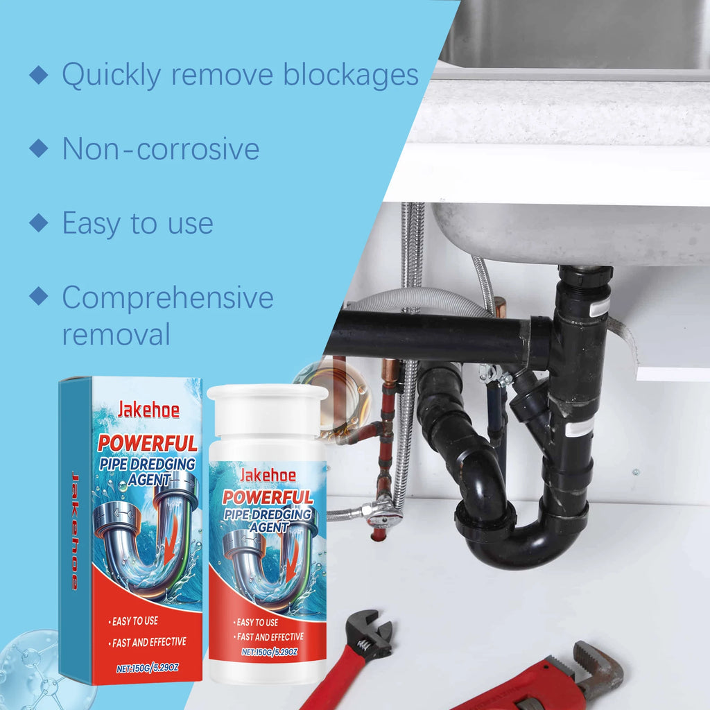 Powerful Pipe Dredging Agent Quickly Dissolve Blockages Clear Drainage Pipe Remove Scale Eliminate Odor Kitchen Dredge Deodorant Qme