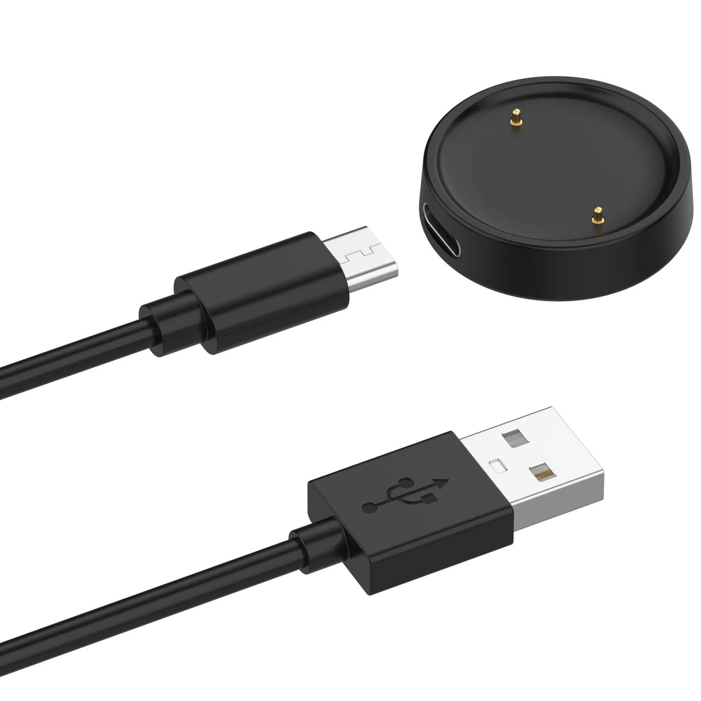 Type C Dock Charger for Amazfit Active 2/Bip 6 Smart Watch Charging Cradle Dock Stand Cable Magnetic Cord USB Charge Replacement Qme