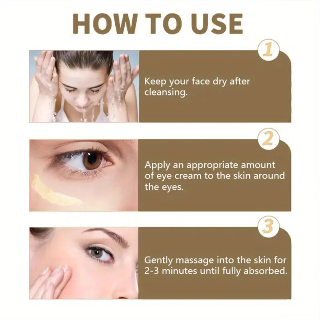 Premium Anti-Aging Caffeine Eye Cream with Niacinamide & Hyaluronic Acid for Wrinkles & Elastic Skin. Qme