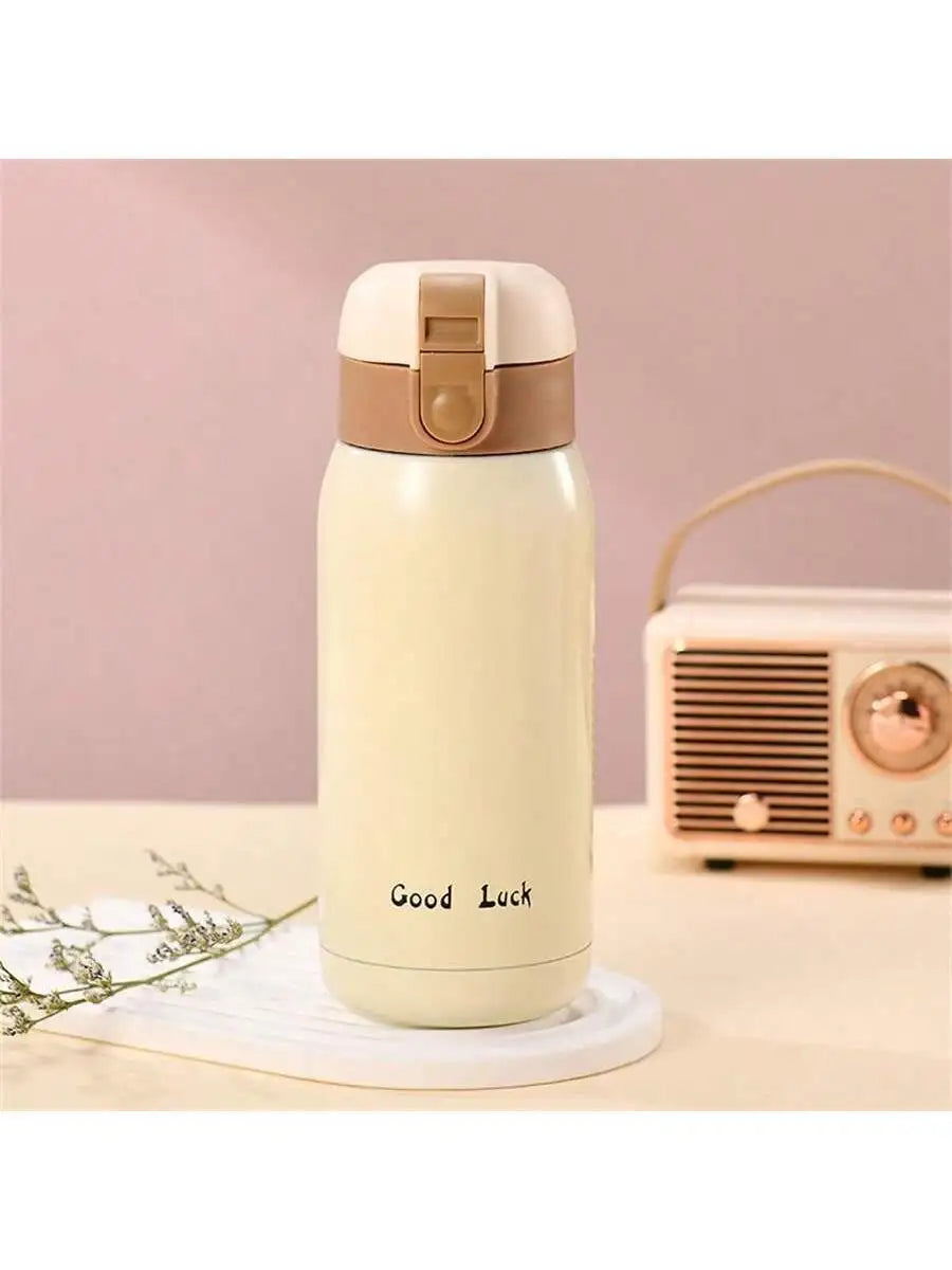 Lucky Vacuum Cup Stainless Steel Bottle Coffee Travel Insulation Qme