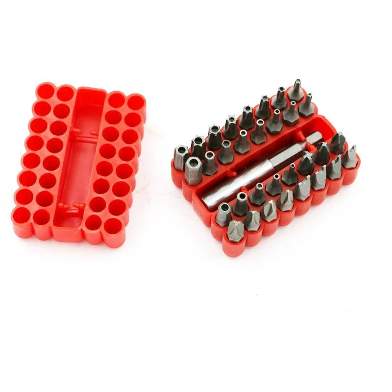 33 Pcs Magnetic Extension Bit Holder Screwdriver Bits Set Quick Release Bit Holder For Electric Screwdriver Bit Accessories 4.8 Qme