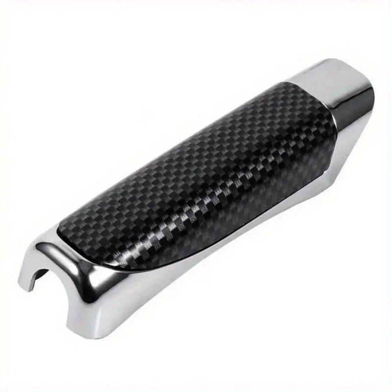 Universal Car Handbrake Protect Cover Styling Wooden Carbon Fiber Decor High Quality ABS Smooth SUV Interior Accessory Qme
