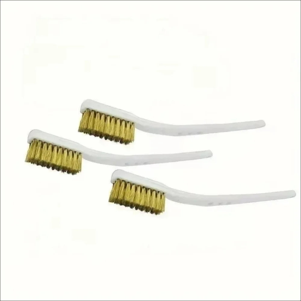 1/3/5PCS Mini Stainless Steel Wire Brush Set Brass Wire Brush Industrial Metal Rust Removal And Polishing Burr Cleaning Tools Qme 3PCS