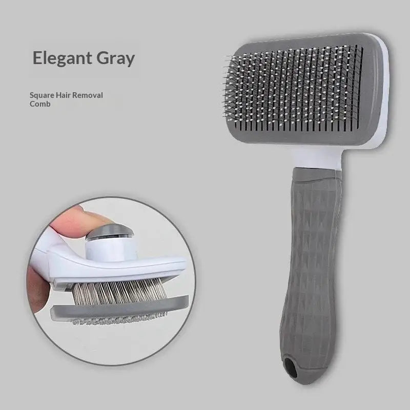 Pet Dog Brush Cat Comb Self Cleaning Pet Hair Remover Brush For Dogs Cats Grooming Tools Pet's Dematting Comb Dogs Accessories Qme A9
