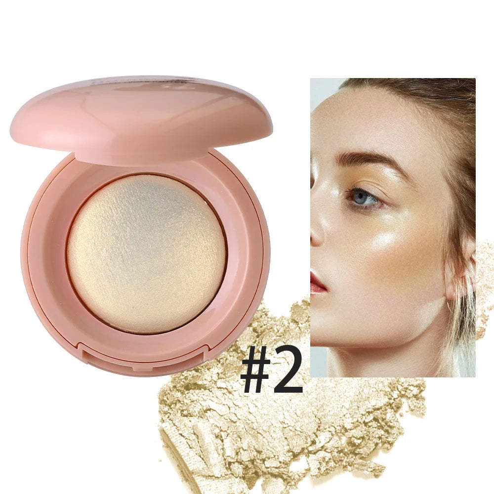 Monochrome Face Brightening Highlighter Lightweight Non-greasy Qme 02