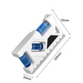 Portable Level Ruler Bubble Precision Magnetic Lever Angle Gauge Qme 105mm white