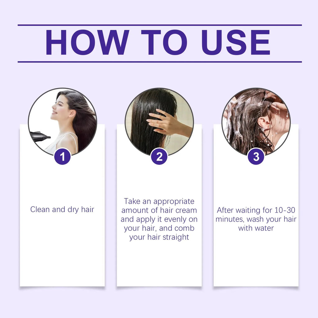 250g Keratin Straightening Hair Mask Restore Hair Soften Gloss Straightener Deep Repair Conditioner For Dry Damaged Frizzy Hair Qme
