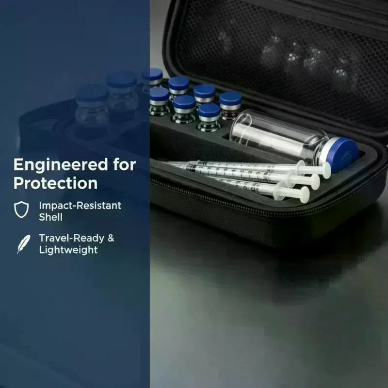 EVA Portable Insulin Vials Storage Case Resistant Waterproof Insulin Organizer Diabetics-Large Capacity Protector Storage Boxes Qme