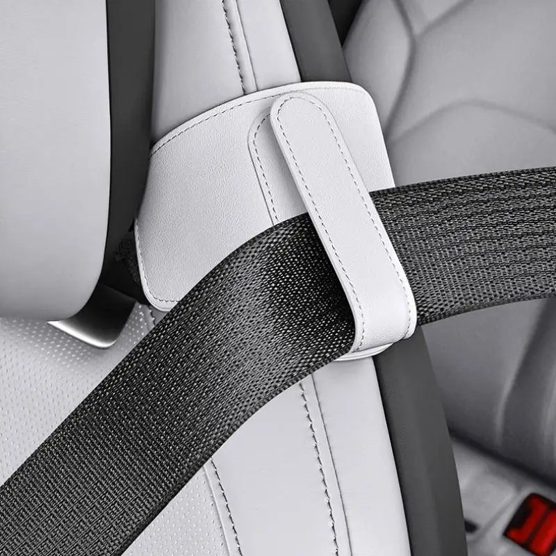 Car Seat Belt Fixator PU Sports Adjustment Fixing Device Adjustable Qme